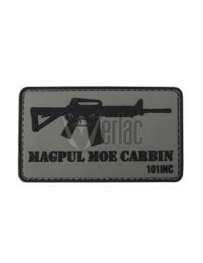PARCHE PVC 3D M4 MAGPUL MOE CARBIN GRIS-NEGRO