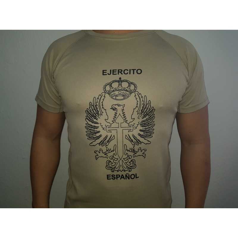 Camiseta marrón EJERCITO TIERRA. Talla S