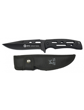 Cuchillo K25 negro. hoja: 13.2 cm