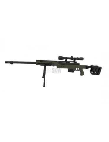RIFLE CERROJO WELL MB4411D CON MIRA Y BIPODE OD