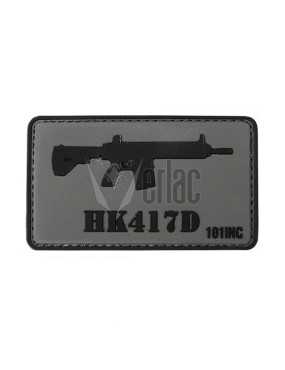 PARCHE PVC 3D HK417D GRIS-NEGRO