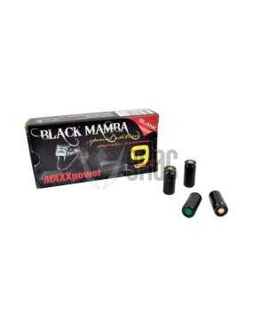 BALAS FOGUEO BLACK MAMBA 9MM 50PCS NEGRA
